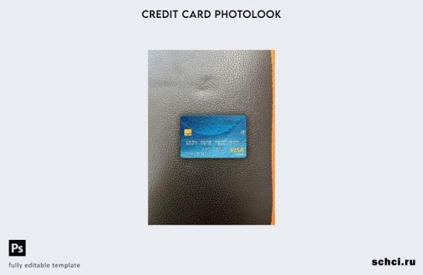 цифровая загрузка Италия Citibank Visa Classic карта фотообраз переднего шаблона